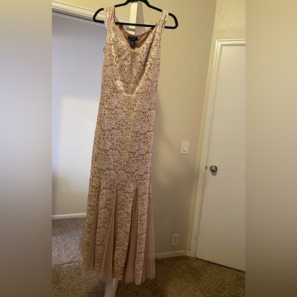 Ball Gown, Dress, Cream.